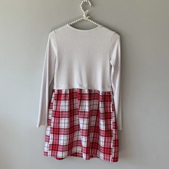 Children’s Place Ridded Top Flannel Dress - Picture 2 of 6